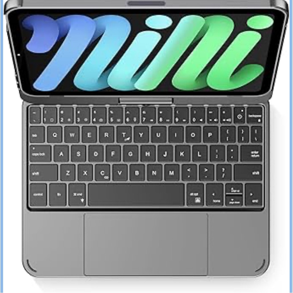 Swivel keyboard case for Apple iPad mini 7th Gen or 6th Gen